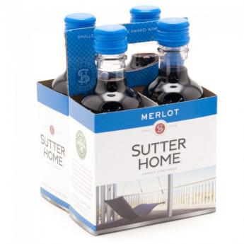 Sutter Home Vineyards - Merlot NV (4 pack 187ml) (4 pack 187ml)