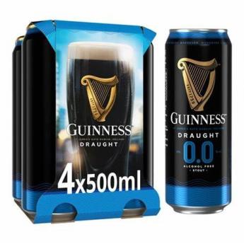 Guinness - Zero Draught (4 pack 16oz cans) (4 pack 16oz cans)